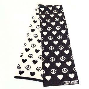 Moschino Peace + Love Made in Italy Wool Scarf
